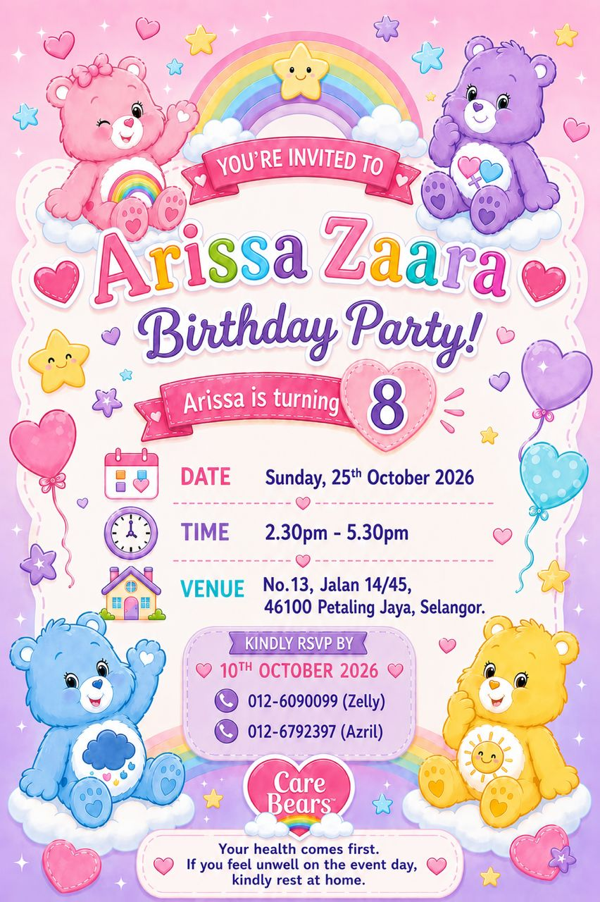 Arissa Zaara's 8th Birthday Party live event snapshot